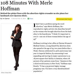 Merle Hoffman in New York Magazine